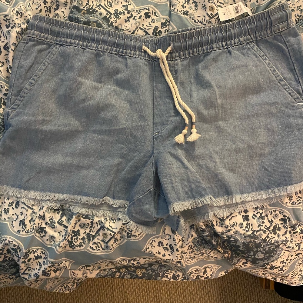 NWT LOFT denim shorts XL
